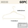 MIZGI Premium Velvet Hangers Pack 60 Pcs Heavyduty - Non