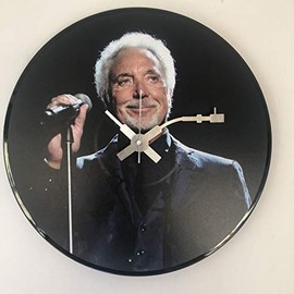 Iconic Tom Jones vinyl record wall clock