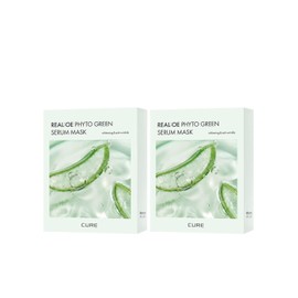 Korean Jeongmun Aloe Kim Jeong-moon Aloe Lascence Aloe Cure Phytogreen Serum Mask (20 sheets)
