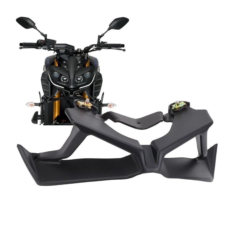 Motorcycle Front Spoiler Black Increase Stability Aerodynamic Wing Kit for