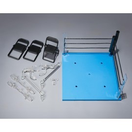 BANDAI SPIRITS Tamashii STAGE ACT Ring Corner (Neutral Corner) & Pipe Chair Set for S.H. Figuarts Approx. 6.7 inches (170 mm), ABS & Cotton, Painted Base