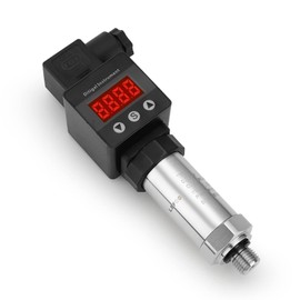 LEFOO Digital Pressure Transmitter 4-20mA Pressure Sensor Transducer with LCD Digital Display (Power Supply: 12-30VDC, Pressure Range: 0-435PSI)
