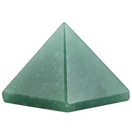 rockcloud Healing Crystal Green Adventurine Pyramid Metaphysical Stone Figurine