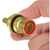 Faucet Valves, Brass Ceramic Stem Disc Cartridge Replacement Quarter Turn