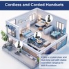 ORNIN D1015 DECT 6.0 Expandable Cordless Phone System with Answering