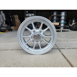 N/A SINGLE 14" X 5" 5 LUG ON 4.5 ALUMINUM TRAILER WHEEL with CENTER CAP