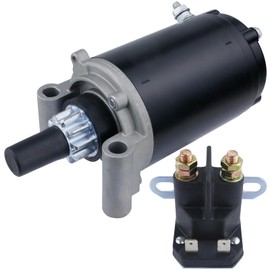 Ezamintaly Starter & Relay for Kohler Engine 15-23HP for John Deere Sabre LT150 LT160 for Scotts S2348, 25-098-04 25-098-05 25-098-06 25-098-07 2509804 2509805 2509806 2509807 AM130407 AM132818