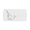 'Cute Swimming Narwhal' Pill Box with Tablet Splitter (PI00032675)