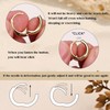 FIOROYAL 925 Silver Hoop Earrings for Women, Hypoallergenic Earrings Chunky