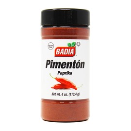 Badia Paprika, 4 oz – Mild Sweet Flavor for Cooking Rice, Seafood, Stews, Garnishing, Grilling & Seasoning