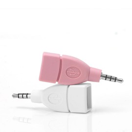 Female To 3.5mm Male AUX Plug Converter Adapter Plug USB 2.0 For Car MP3 Player Mobile Phones Adapter