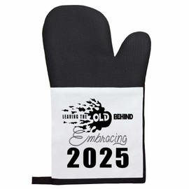 'New Beginnings for a Bright 2025' Oven Glove/Mitt (OG00051677)