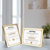 Hoikwo 18 Packs 8.5x11 Gold Multi Plastic Picture Frames Set