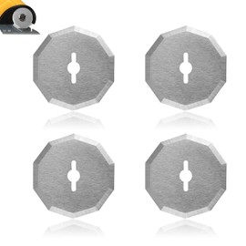 4pcs Rotary Cutter Blade, Replacement Fabric Blade Refill Quilting Tool Compatible with Worx WX082L 4V ZipSnip Cordless Electric Scissors Fit for RC2600K RC2601 RC2602 WX080L WX081L Rockwell Van Hause