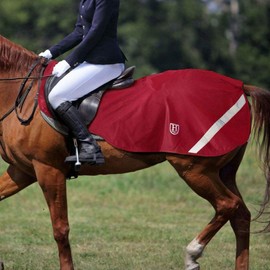 Harrison Howard Climax Reflective Waterproof Performance Fleece Kidney Cover: 4' 11'' (Rug Size 6' 3'' - 6' 6'') - Red