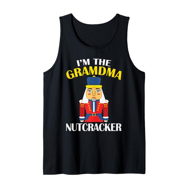 Grandma Nutcracker Costume Matching Family PJs Christmas Tank Top