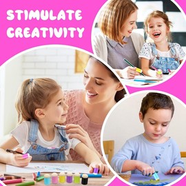 Daiilg 40 Pack of Finger Sponge Daubers with Storage Case for Painting Art Ink Crafts Chalk Card Making DIY Card Easy to Use About 3.2x1.8cm