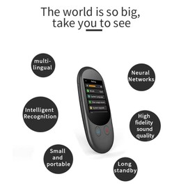 Language Translator Device No WiFi Needed, F13 ChatGpt Two-Way AI Voice Translator for All Languages, 142+ Language Online Translation, Offline/Photo Translation for Travel/Business/Study