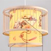 Chinese Style Bamboo Chandelier Patterned Bamboo Art Pendant Lamp Shade