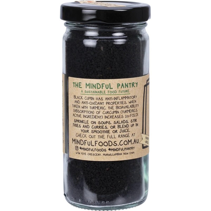 Mindful Foods Organic Black Cumin Jar 140 g