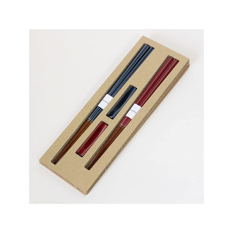 Couples Chopsticks Rest Escudo Pair Wooden Chopsticks Set Meal and