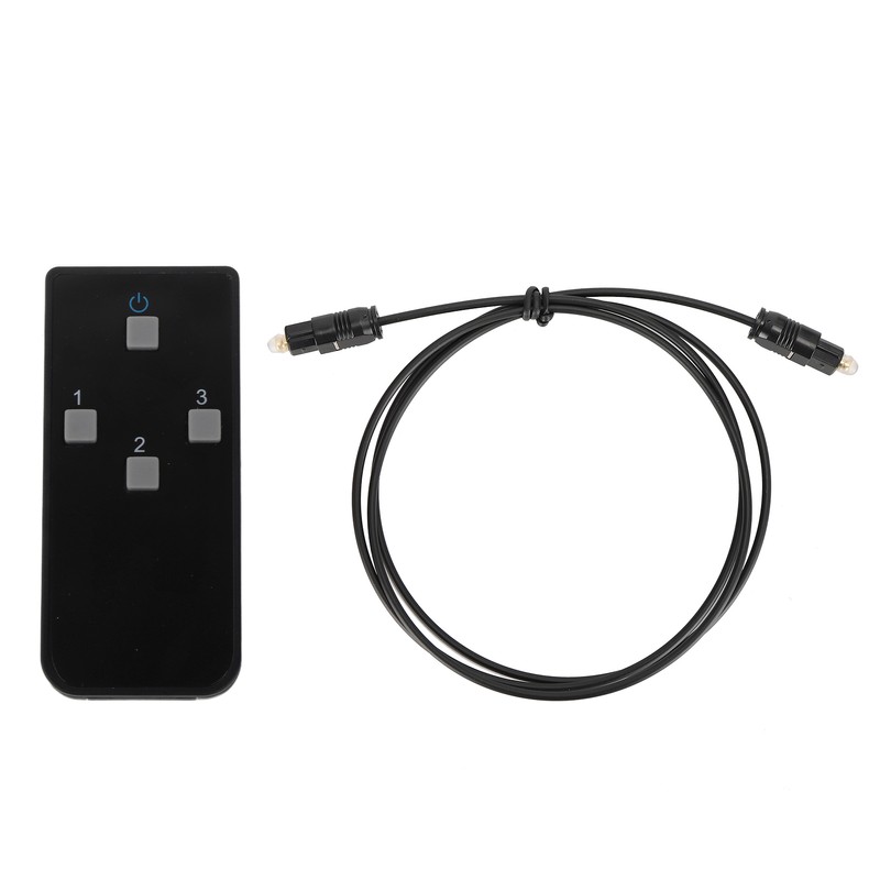 SPDIF/for TosLink Switcher 3x1 Switching Device with Remote Control 3