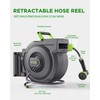 Retractable Garden Hose Reel, 5/8 Inch x 82 ft +