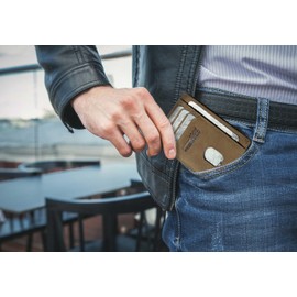 433 small wallet, Buffalo Leather Brown, M