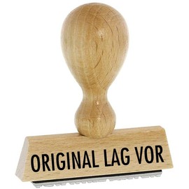 Warehouse Stamp - Original lag vor von Kaufhaus2010 Beech Wood Stamp - Warehouse Text Stamp for Labelling Invoices and Other Documents 4 cm Long