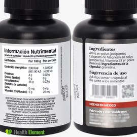 Niacina 500 mg | Vitamina B3 | 60 Cápsulas | Suplemento de Origen Natural | Opción Diaria para tu Estilo de Vida | Sin Aditivos ni Conservadores