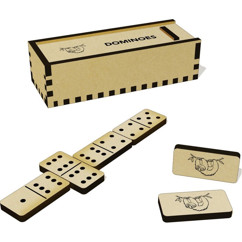 Azeeda 'Sloth' Domino Set & Box (DM00019335)