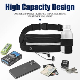 ONETOALL Running Vest for Women & Men, Lightweight 150g Hydration Backpack with 2L Leak-Proof Water Bladder, 5.5L Pack for Trail Running, Marathon, Hiking, Cycling, Jogging, Adjustable Fit