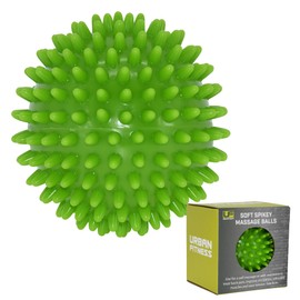 Urban Fitness Massage balls with nubs, Green, 9 cm