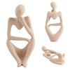 Thinker Statue Synthetic Resin Fine Polishing Unique Hollow Design Abstract
