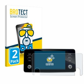 BROTECT Anti-Glare Screen Protector for Skoda Bolero 2020 Infotainment System 8 Inch (Pack of 2) Matte Screen Protector Film Anti-Fingerprint