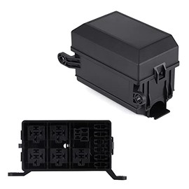 ECM0034whs25.59 Caja de Relé de Fusibles de 12 Ranuras, Soporte para Caja de Relé de Fusibles Keenso para uso Automotriz y Marino, Automóvil, SUV, Camioneta Todoterreno Relés