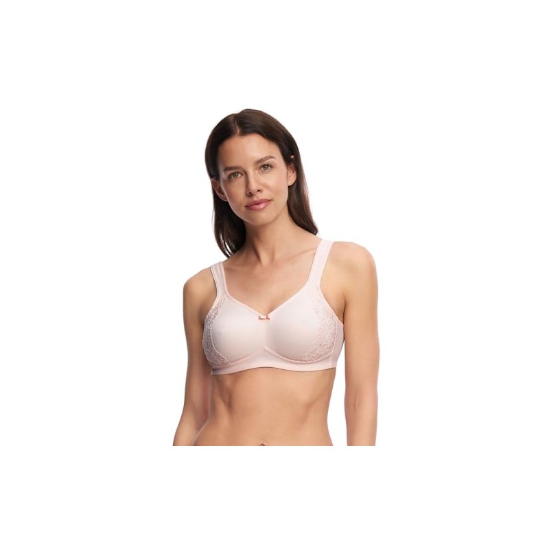 Susa Bra without underwire, minimiser bra with lace attached to