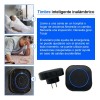 Timbre Inalámbrico Impermeable Con Luz Led 1 Transmiso 1 Rec