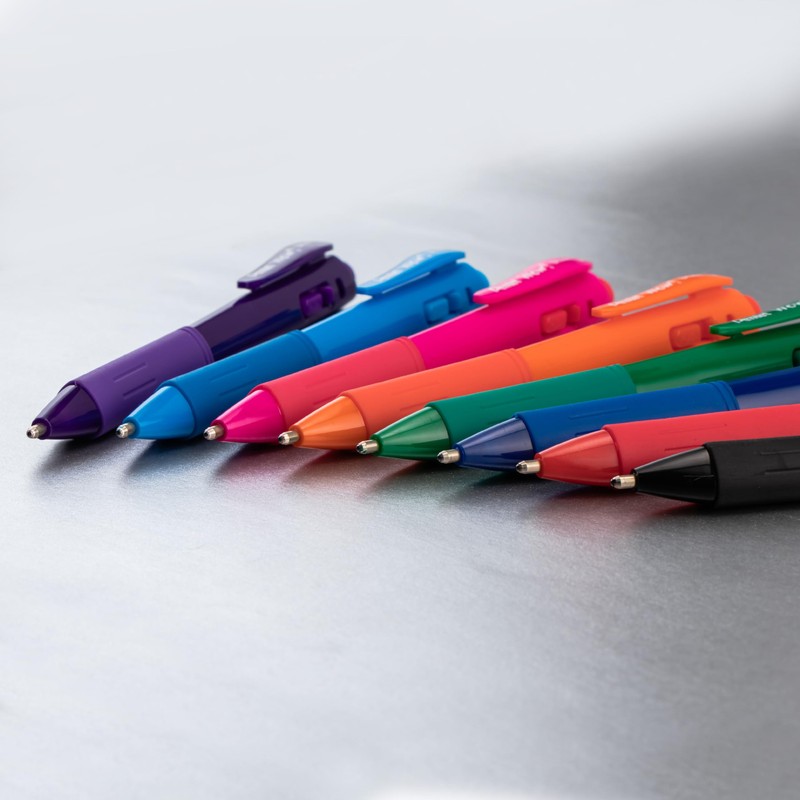 Pentel Wow! Retractable Ballpoint Pen, (1.4mm), Bold Line, Blue Ink,