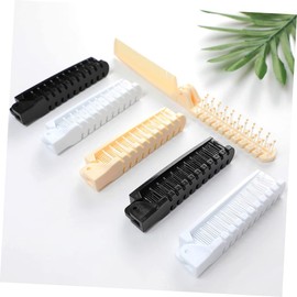 IWOWHERO 3pcs Portable Folding Hair Brushes Double Headed Pocket Combs for Travel Anti-static Suitable for Thick Curly Straight Hair Design for Home Salon Use