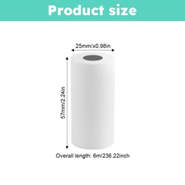 10 Rolls Thermal Paper for Kids Instant Print Cameras, 2.24 inch Kids Camera Paper Roll, BPA Free Photo Paper for Kids Camera, Kids Camera Instant Print