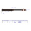 FOCMKEAS Hand Reamer 3/8" Alloy Tool Steel 9Crsi H8 6