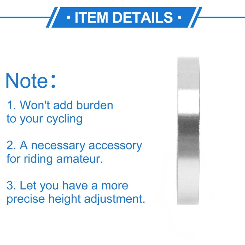 VekAuto Bike Headset Spacer, 5mm MTB Bicycle Headset Stem Fork