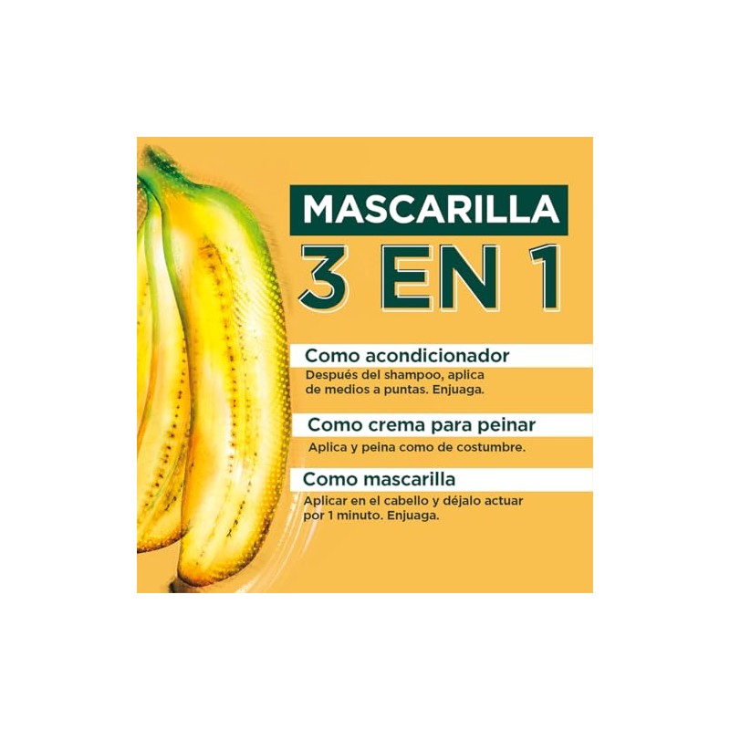 Garnier Fructis HairFood Banana mascarilla para cabello débil