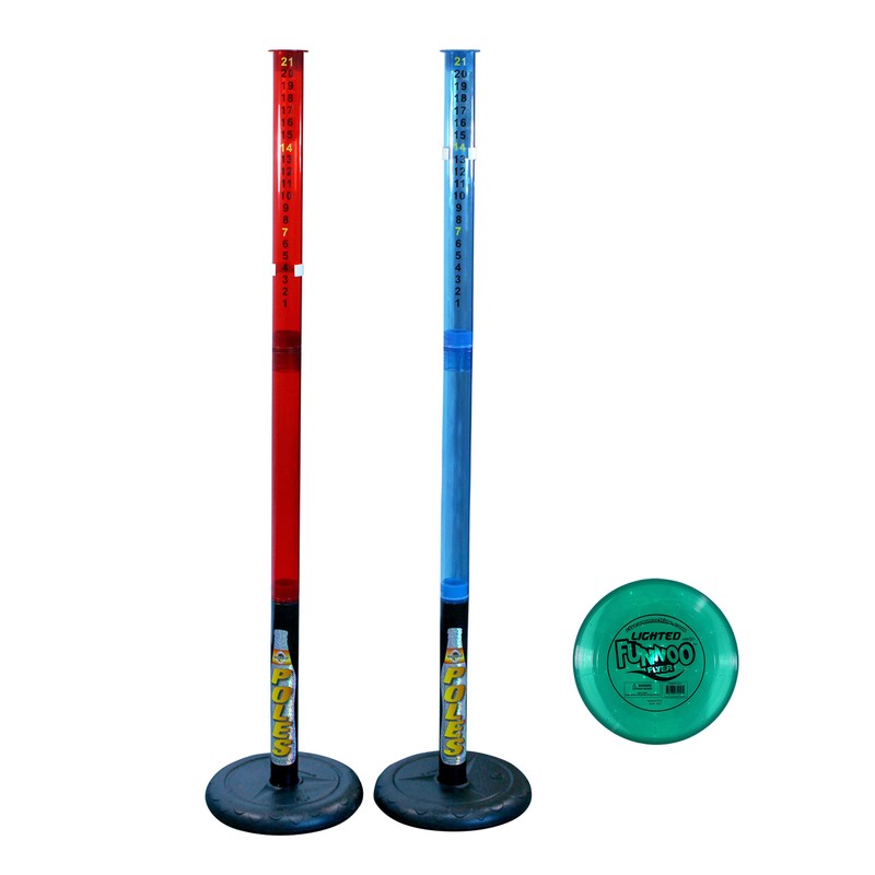 water sports Deluxe Light Up Pole Game with Frisbee Disc