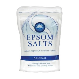 Elysium Spa Epsom Salts Original 450g Pack of 1 Body Detox Bath Soak Mind Relaxing Sleep Promoting Rest Mineral Magnesium Crystals with Welari Thank You Card | (1pack) (450g)