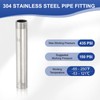 PATIKIL 304 Stainless Steel Pipe Fitting, 2 Pack 3/4" BSP
