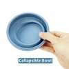 Lunbengo 3piece Collapsible Bowl with Lids, Microwave Silicone Meal Prep