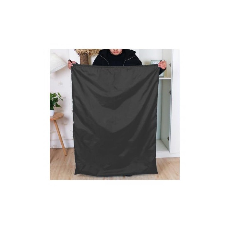 Extra Large Drawstring Bag Black, 94CM x 120CM Tear-Proof Portable