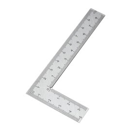 Stainless Steel L-Shaped Carpenter Square, 90-Degree Ruler, Professional Engineering Tool